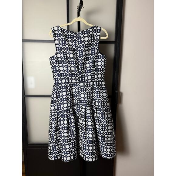 Rickie Freeman for Teri Jon Floral Navy Dress Size 12 - Picture 2 of 8